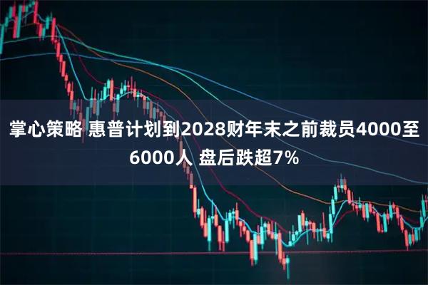 掌心策略 惠普计划到2028财年末之前裁员4000至6000人 盘后跌超7%